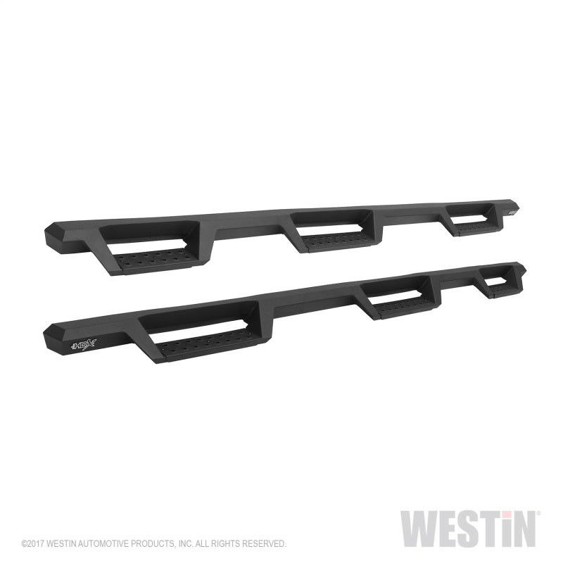 Westin/HDX 07-18 Chevrolet Silverado (Excl. Classic) 6.5ft. Bed Drop W2W Nerf Step Bars - Tex. Blk