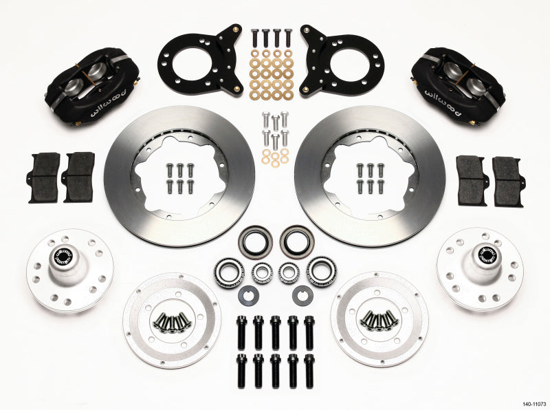 Wilwood Forged Dynalite Front Kit 11.00in 1970-1973 Mustang Disc & Drum Spindle Wilwood