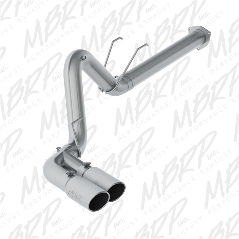 MBRP 17-19 Ford F-250/350/450 6.7L 4in Filter Back Single Side Dual Exit T409 Exhaust System - eliteracefab.com