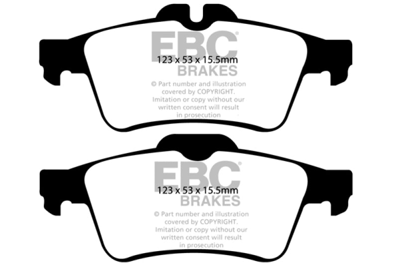 EBC 08-10 Chevrolet Cobalt 2.0 Turbo (SS) Greenstuff Rear Brake Pads - eliteracefab.com