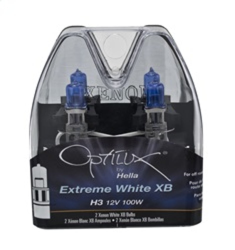 Hella Optilux H3 12V / 100W Xenon White XB Light Bulb - eliteracefab.com