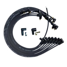 Load image into Gallery viewer, Moroso SBC Under Header 90 Deg Plug 90 Deg Non-HEI Unsleeved Ultra Spark Plug Wire Set - Black