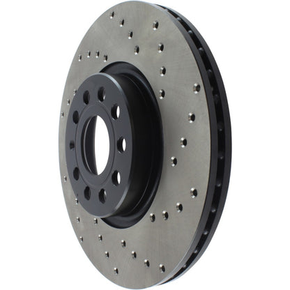 StopTech 06-13 Audi A3/08-09 TT / 06-09 VW GTI Mk V Cryo-Stop Left Front Drilled Rotor Stoptech