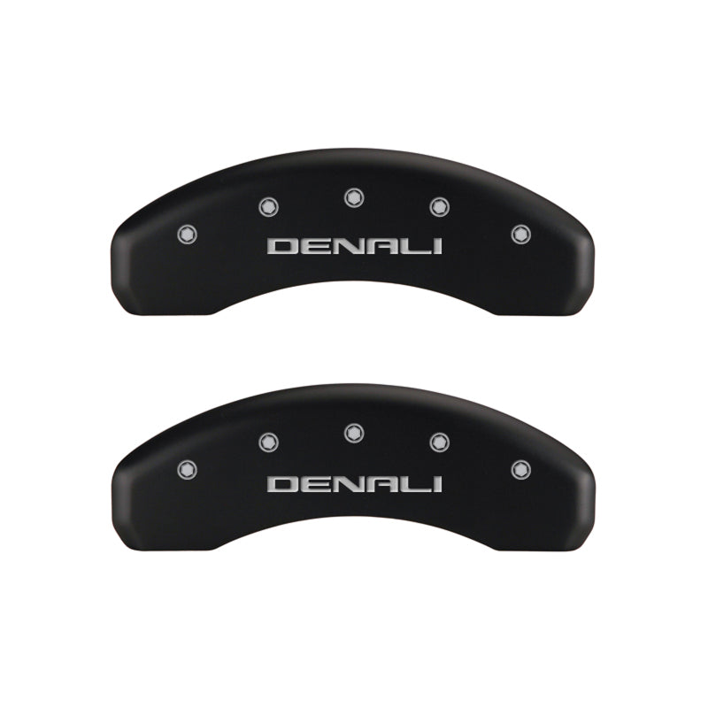 MGP 4 Caliper Covers Engraved Front & Rear Denali Red finish silver ch MGP