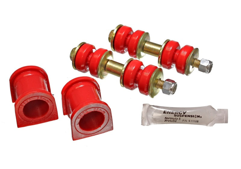 Energy Suspension 04-07 Scion xB Red 25mm Front Sway Bar Bushing Set - eliteracefab.com