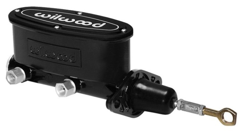 Wilwood High Volume Tandem M/C - 15/16in Bore Black-W/Pushrod - Early Mustang Wilwood