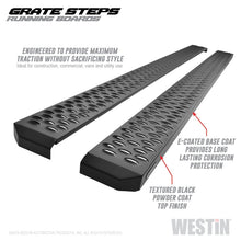 Load image into Gallery viewer, Westin Grate Steps Running Boards 90 in - Textured Black - eliteracefab.com