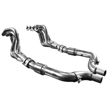 Load image into Gallery viewer, KOOKS 1-7/8&quot; LONG TUBE HEADERS GREEN CATTED CONNECTION PIPE (2015+ MUSTANG GT) - eliteracefab.com