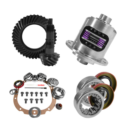 Yukon 8.8in Ford 3.55 Rear Ring & Pinion Install Kit 31 Spline Positraction 2.99in Axle Bearings Yukon Gear & Axle