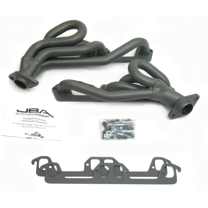 JBA 96-03 Dodge Truck 5.2L/5.9L Magnum 1-1/2in Primary Ti Ctd Cat4Ward Header JBA