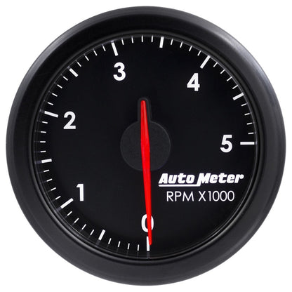 Autometer Airdrive 2-1/6in Tachometer Gauge 0-5K RPM - Black 9198-T