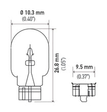 Load image into Gallery viewer, Hella Bulb 168 12V 5W 3Cp W21X95D T325 (2)