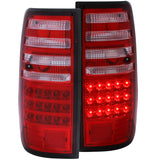 ANZO USA Toyota Land Cruiser Fj Series Led Taillights Red/Clear; 1991-1997