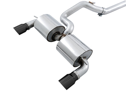 AWE Tuning Ford Focus RS Touring Edition Cat-back Exhaust - Non-Resonated - Diamond Black Tips AWE Tuning