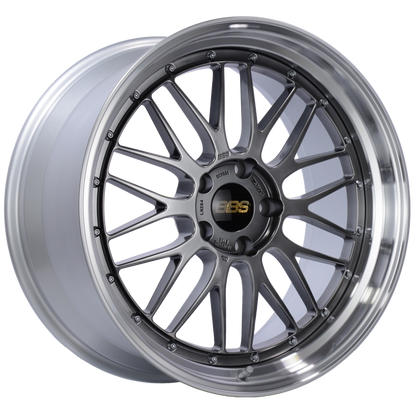 BBS LM 20x10 5x120 ET33 Diamond Black Center Diamond Cut Lip Wheel -82mm PFS/Clip Required BBS