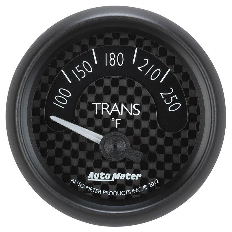 Autometer GT Series 52mm Short Sweep Electronic 100-250 Deg F Transmission Temperature 8049