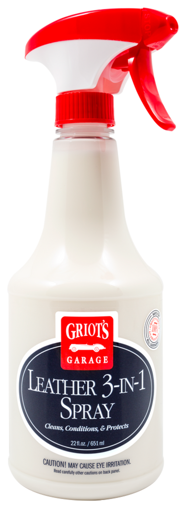 Griots Garage Leather 3-in-1 Spray - 22oz - eliteracefab.com