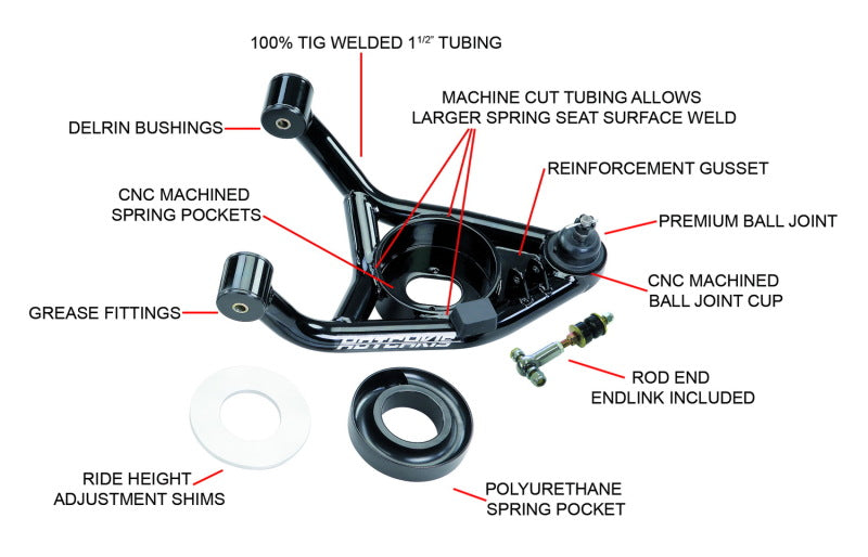 Hotchkis 64-72 GM A-Body Lower A-Arms - eliteracefab.com