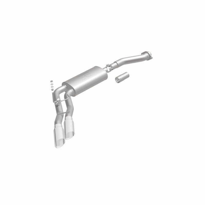 MagnaFlow 11-13 Ford F-150 Pickup Dual Same Side Before P/S Rear Tire Stainless CatBack Perf Exhaust Magnaflow