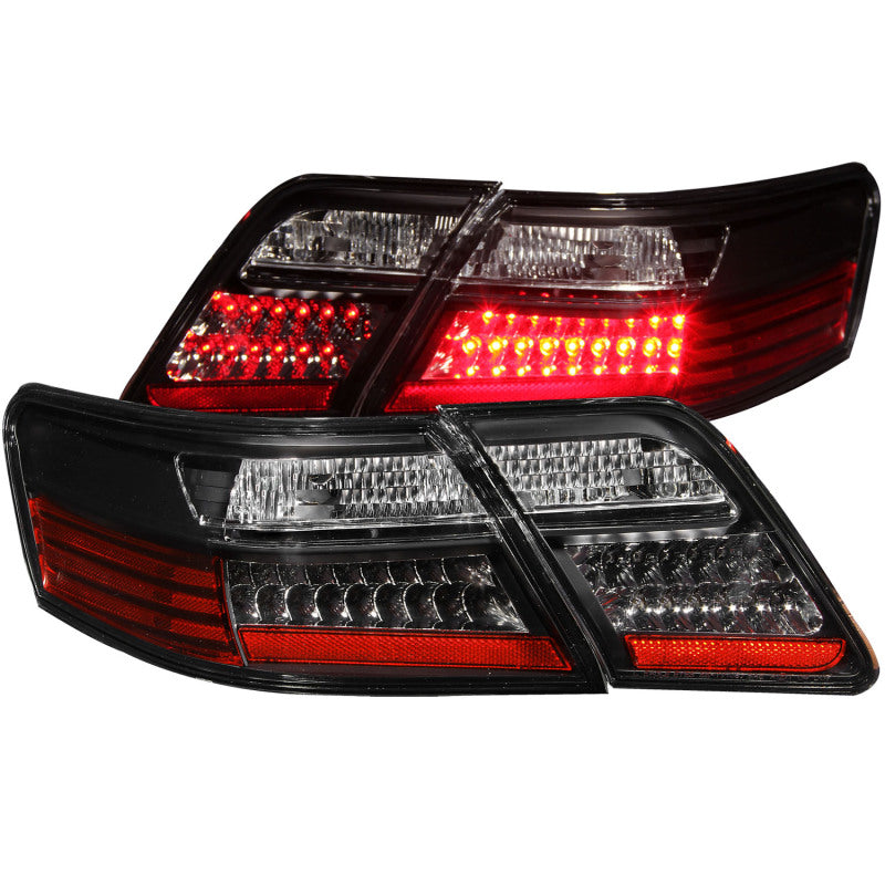 ANZO 2007-2009 Toyota Camry LED Taillights Black - eliteracefab.com