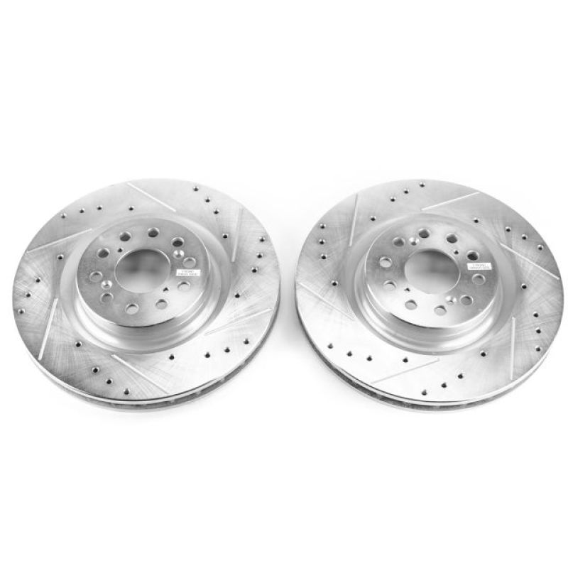 Power Stop 17-18 Honda Civic Front Evolution Drilled & Slotted Rotors - Pair - eliteracefab.com