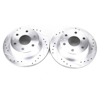 Power Stop 03-05 Chevrolet Astro Rear Evolution Drilled & Slotted Rotors - Pair - eliteracefab.com