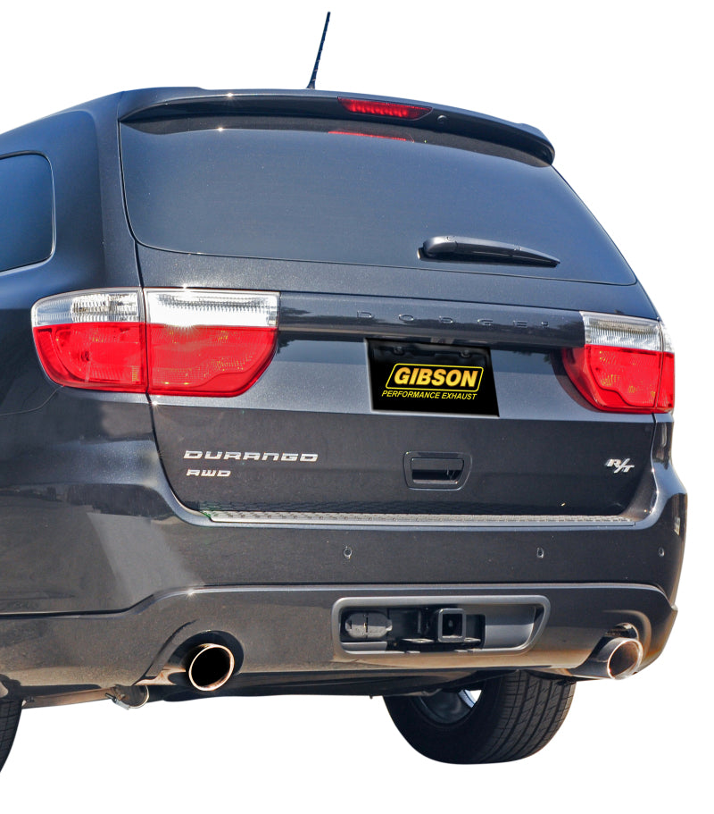 Gibson 11-18 Dodge Durango R/T 5.7L 2.25in Axle-Back Dual Exhaust - Stainless - eliteracefab.com