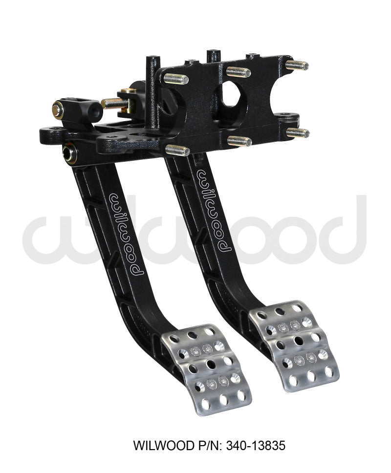 Wilwood Adjustable Dual Pedal - Brake / Clutch - Rev. Swing Mount - 5.1:1 - eliteracefab.com