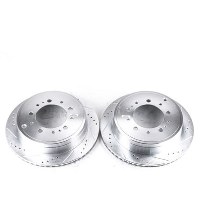 Power Stop 08-11 Lexus LX570 Rear Evolution Drilled & Slotted Rotors - Pair - eliteracefab.com