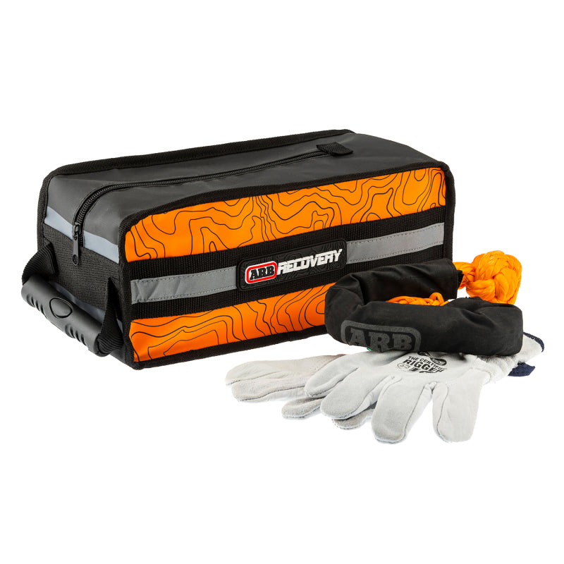 ARB Micro Recovery Bag Orange/Black Topographic Styling PVC Material - eliteracefab.com