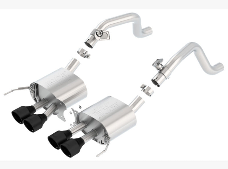 Borla 14-17 C7 Corvette Stingray Axle-Back ATAK Exhaust 2.75in to Muffler Dual 2.0in Out 4.25in Tip - eliteracefab.com