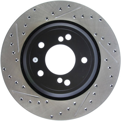 STOPTECH 00-03 BMW M5 (E39) SLOTTED & DRILLED RIGHT REAR ROTOR, 127.34054R - eliteracefab.com