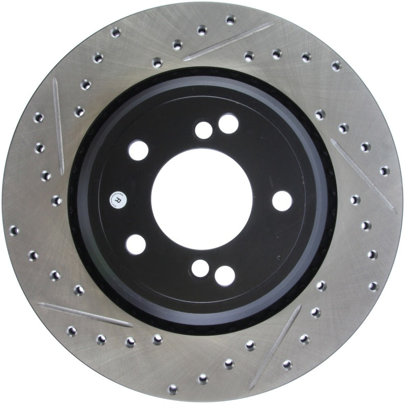 STOPTECH 00-03 BMW M5 (E39) SLOTTED & DRILLED RIGHT REAR ROTOR, 127.34054R - eliteracefab.com