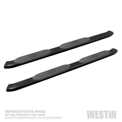 Westin 19-20 Chevrolet Silverado/GMC Sierra 1500 Double Cab PRO TRAXX 5 Oval Nerf Step Bars - Black - eliteracefab.com