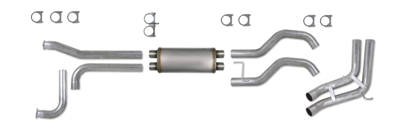 Diamond Eye KIT 3-1/2in CB SPORT-SIDE DUAL GAS AL: NISSAN TITAN 5.6L 07-10 Diamond Eye Performance