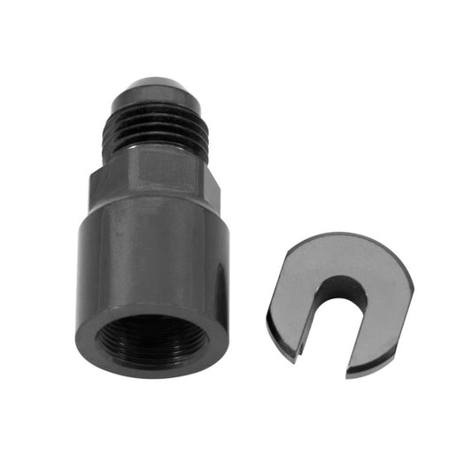 Russell Performance -6 AN male to 1/4in SAE Quick-Disconnect Female (Black Single) - eliteracefab.com