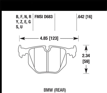 Hawk 01-06 BMW 330 / 97-01 740I / 96-01 750IL / 03-06 BMW M3 / 00-03 M5 / 00-06 X5 / 06-08 Z4 / 03-0 - eliteracefab.com