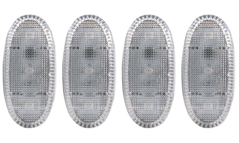 ANZO 2011-2016 Ford F-350 LED Fender Light Kit Clear 2pc Amber / 2pc Red