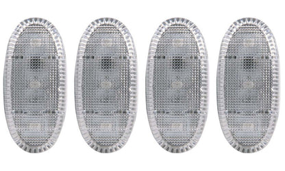 ANZO 2011-2016 Ford F-350 LED Fender Light Kit Clear 2pc Amber / 2pc Red