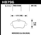 Hawk Performance HPS 5.0 Rear Brake Pads - HB796B.691