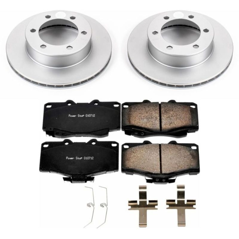 Power Stop 95-02 Toyota 4Runner Front Z17 Evolution Geomet Coated Brake Kit - eliteracefab.com