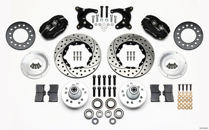 Wilwood Forged Dynalite Front Kit 11.00in Drilled 65-72 CDP A Body - 10in Drum Wilwood