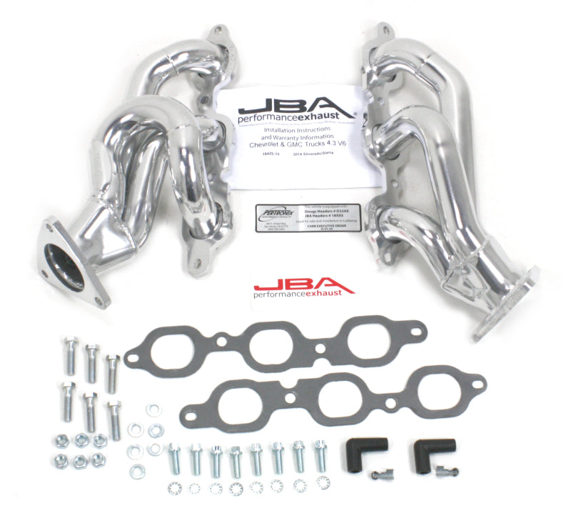 JBA 14-20 GM Truck 4.3L V6 1-5/8in Primary Silver Ctd Cat4Ward Header JBA