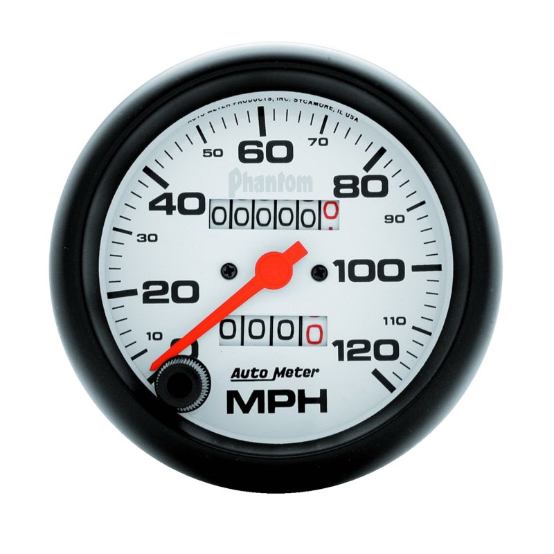 Autometer Phantom 3-3/8in 120MPH Speedometer Gauge - Mechanical Full Sweep 5892