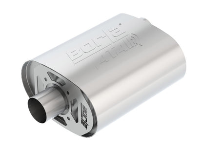 Borla CrateMuffler Ford 5.0L Coyote ATAK 2.5in Offset/Center 12in x 6in x 10.34in Muffler - eliteracefab.com