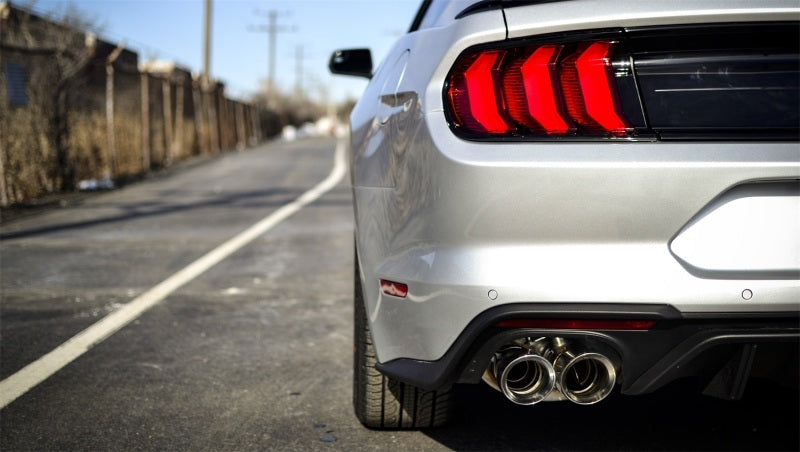 Corsa 2018+ Ford Mustang GT Fastback 5.0L 3in Sport Axle-Back Exhaust w/ 4in Black Tips - eliteracefab.com