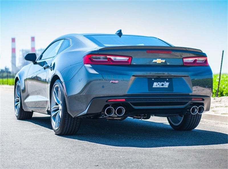 Borla 2016 Chevy Camaro V6 AT/MT S-Type Rear Section Exhaust w/o Dual Mode Valves - eliteracefab.com