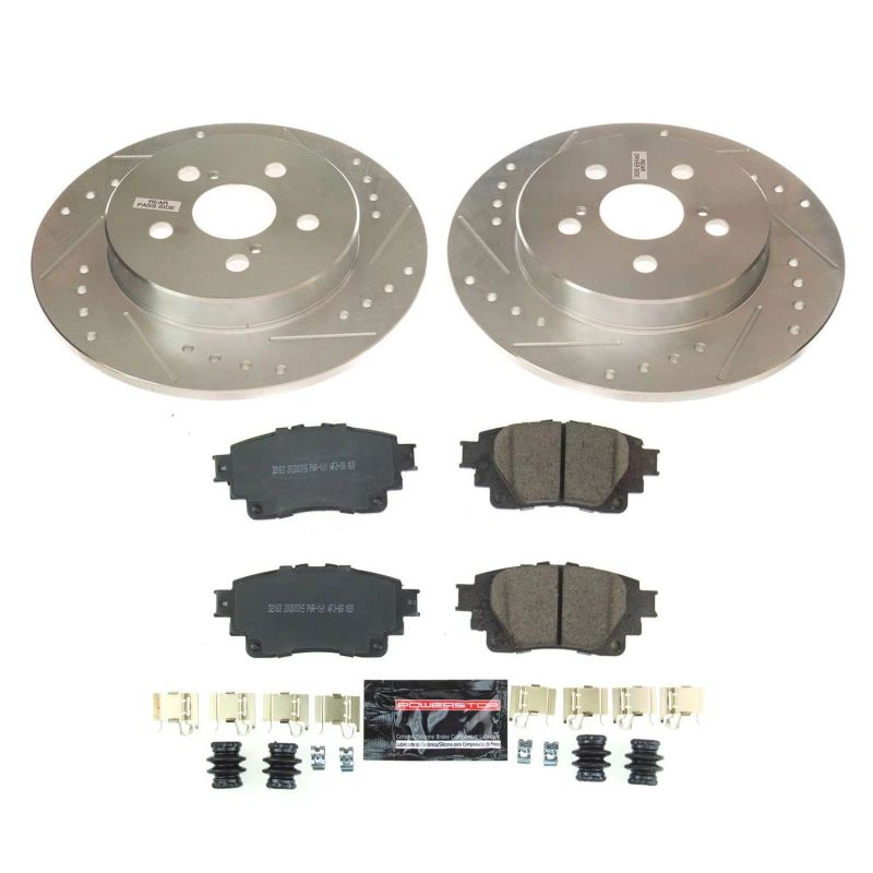 Power Stop 2019 Toyota Corolla Rear Z23 Evolution Sport Brake Kit PowerStop