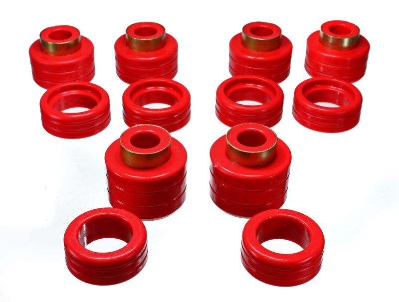 Energy Suspension Chevy Pickup 2&4Wd Body Mounts - Red - eliteracefab.com