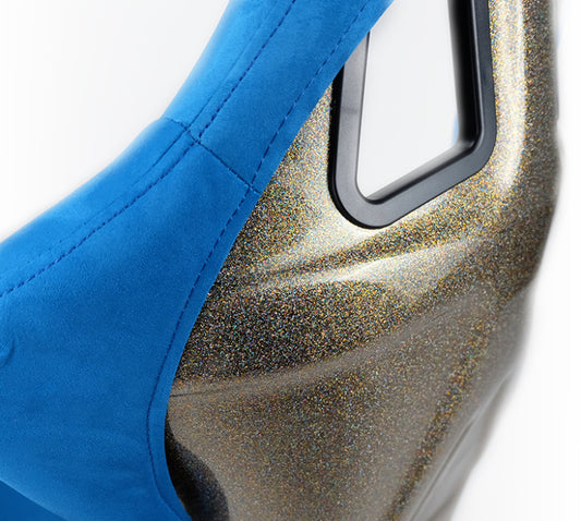 NRG Innovations PRISMA ULTRA Fiberglass Bucket Seat - Large - Blue – FRP-302BL-ULTRA